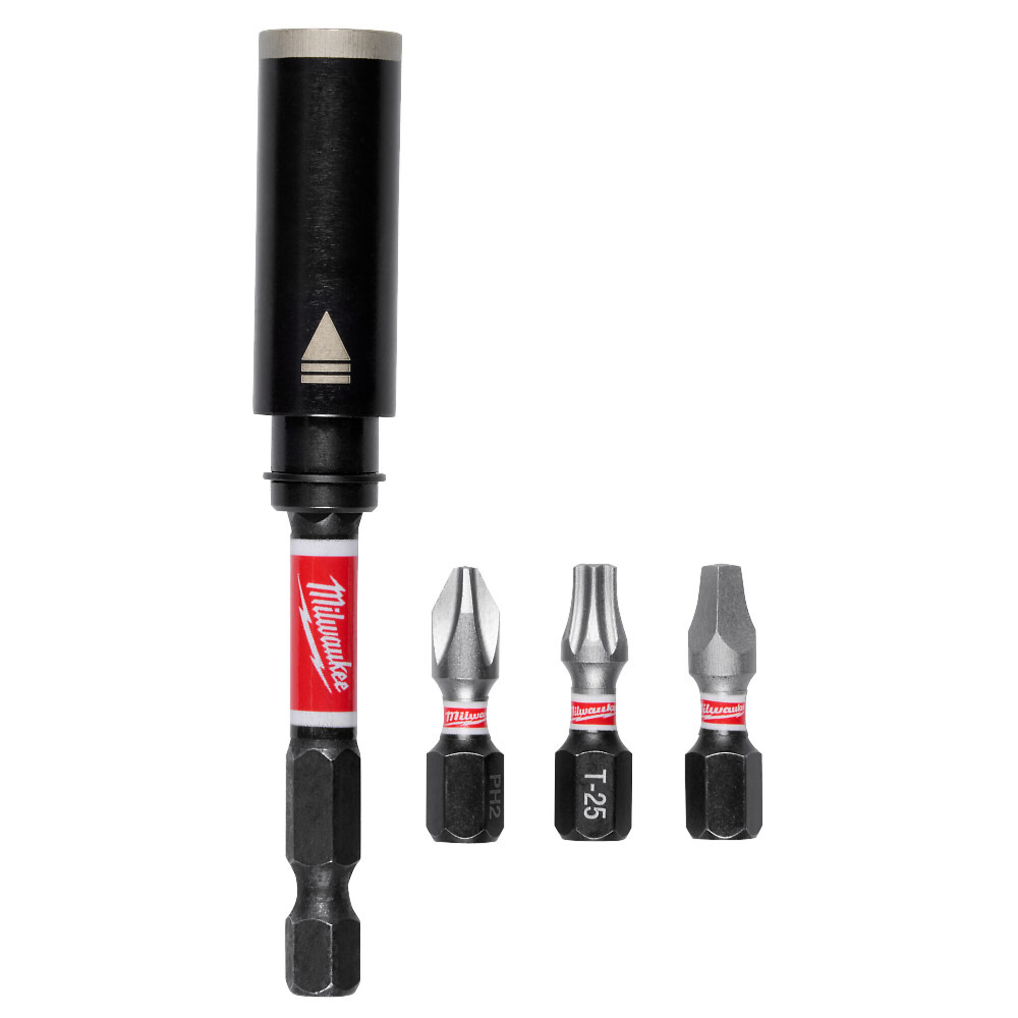 Milwaukee SHOCKWAVE™ Impact Duty 3in. Screw-Holding Bit Holder & Insert Bit Set (4Pc), Model# 48-32-7905